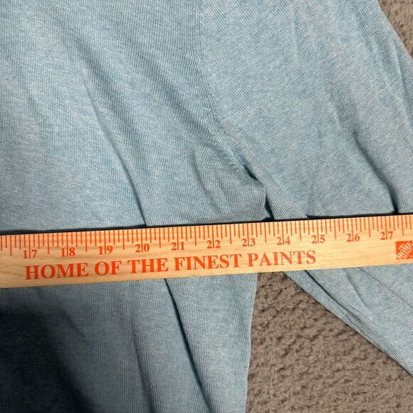 Club Room Sweater Mens Size XL Blue Supima Cotton V Neck Pullover Relaxed Fit - Picture 4 of 7